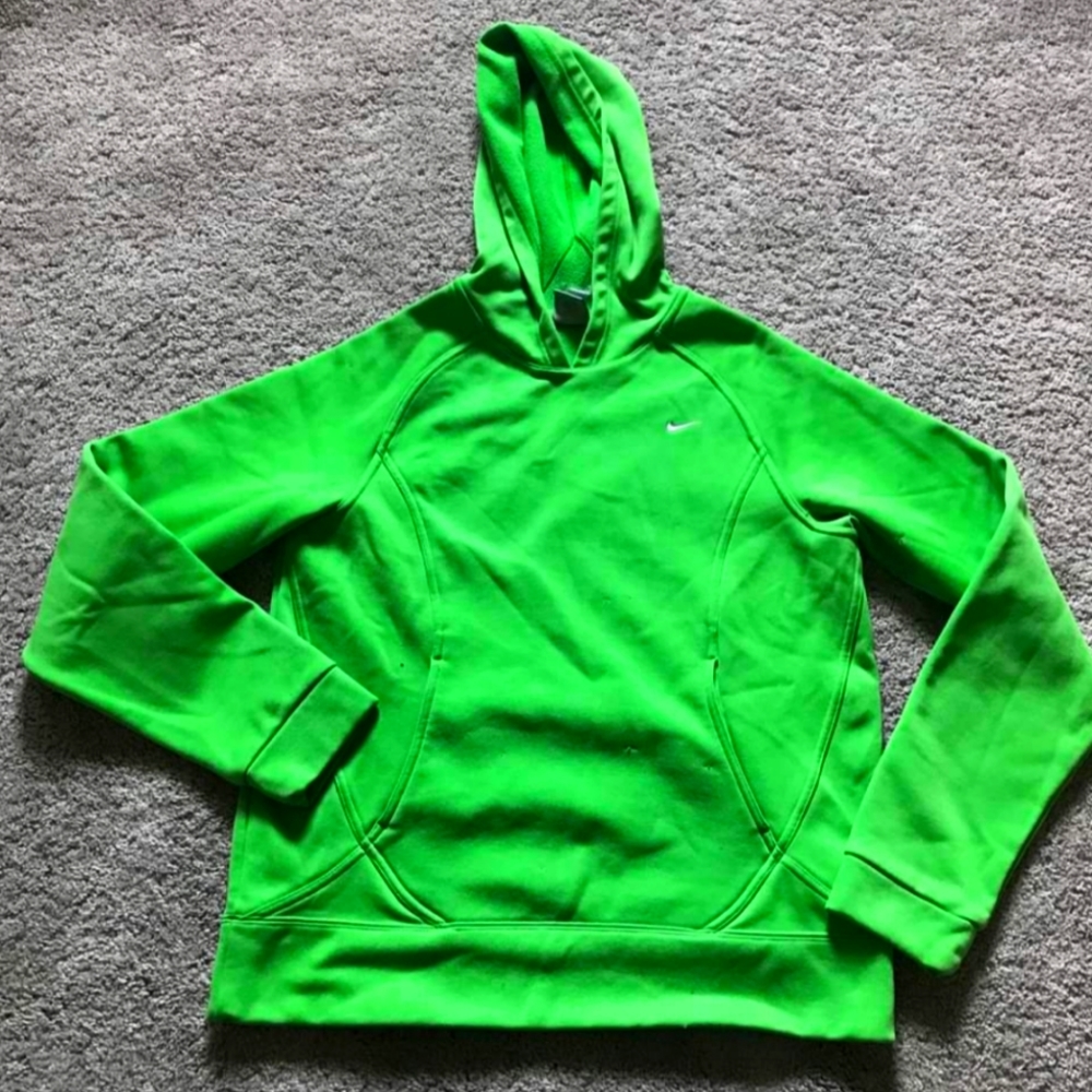 Nike Women's Therma-fit Lime Green Hoodie